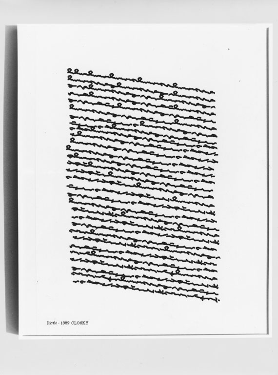 Claude Closky, ‘Dictée [Dictation]’, 1989, laser print on paper, 29,7 x 21 cm.